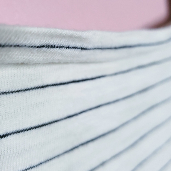 Madewell Cold-Shoulder Tee in Bellamy Stripe - Picture 9 of 15